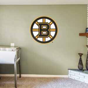 Boston Bruins: Logo - Officially Licensed NHL Removable Wall Decal Giant Logo (38"W x 38"H) by Fathead | Vinyl