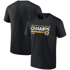 Men's Fanatics Branded Black Boston Bruins 2023 Atlantic Division Champions T-Shirt
