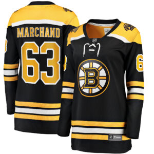 Women's Fanatics Branded Brad Marchand Black Boston Bruins Home Breakaway Jersey