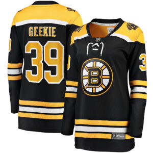 Women's Fanatics Branded Morgan Geekie Black Boston Bruins Home Breakaway Player Jersey