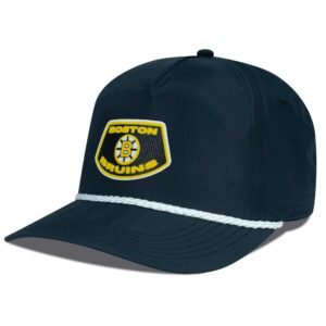 Men's Levelwear Black Boston Bruins Retro Skylight Rail Roper Adjustable Hat
